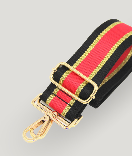 Fuchsia & Black Stripe Strap