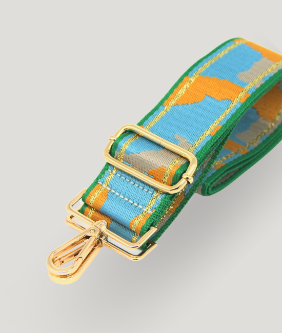 Green & Blue Camo Strap
