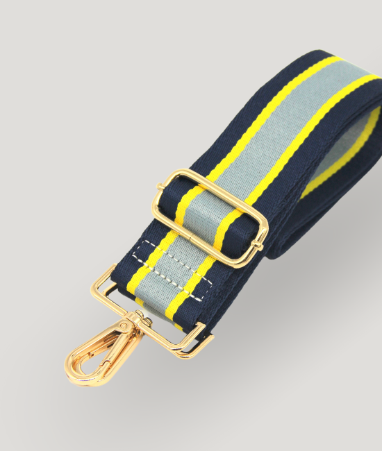 Navy & Yellow Stripe Strap