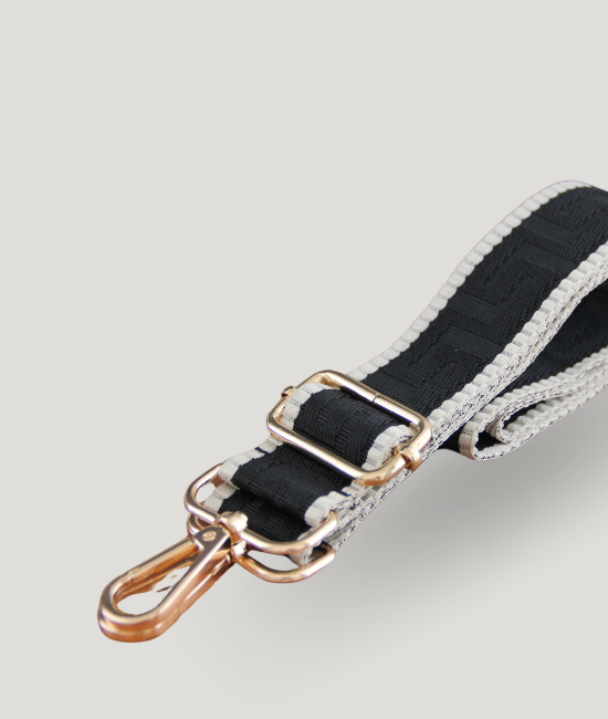 Black & Cream Patterned Strap