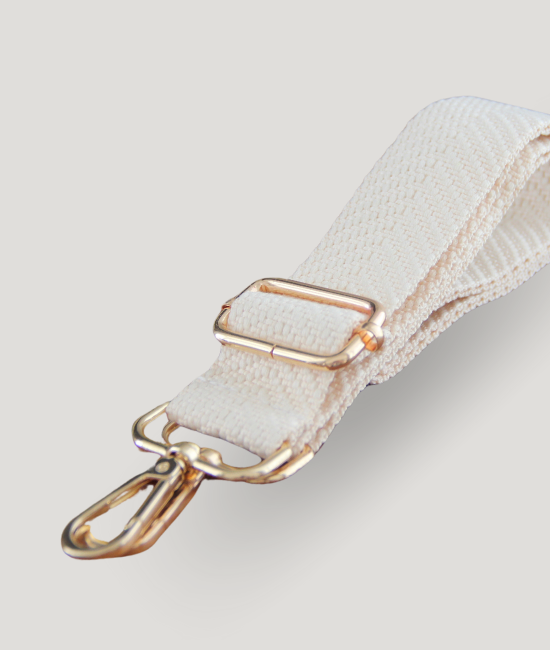 Cream Herringbone Strap