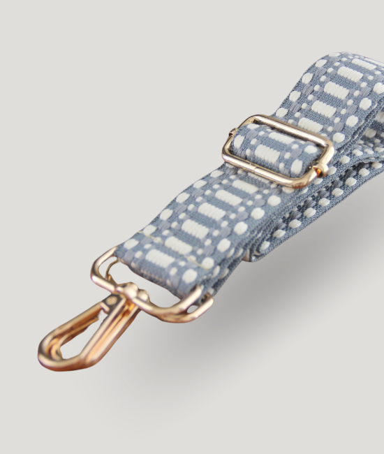 Grey & Cream Woven Strap