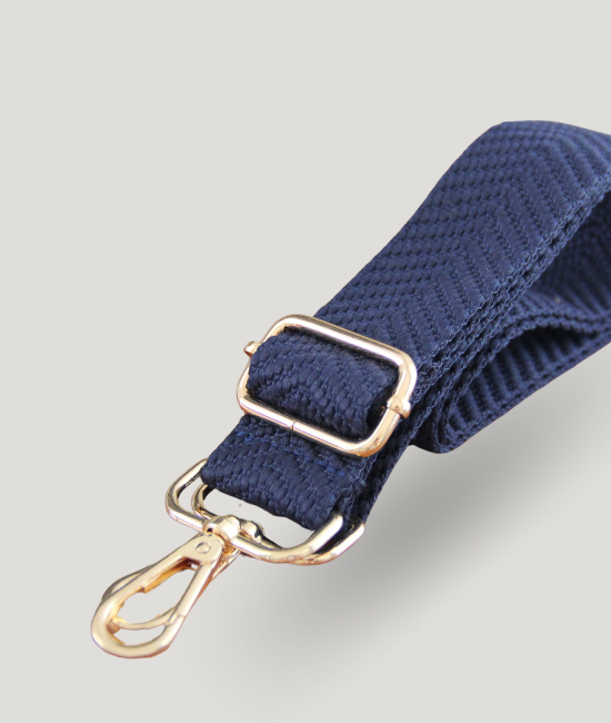 Navy Herringbone Strap
