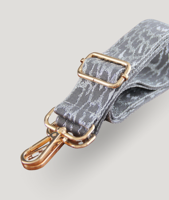 Silver & Grey Snake Print Strap