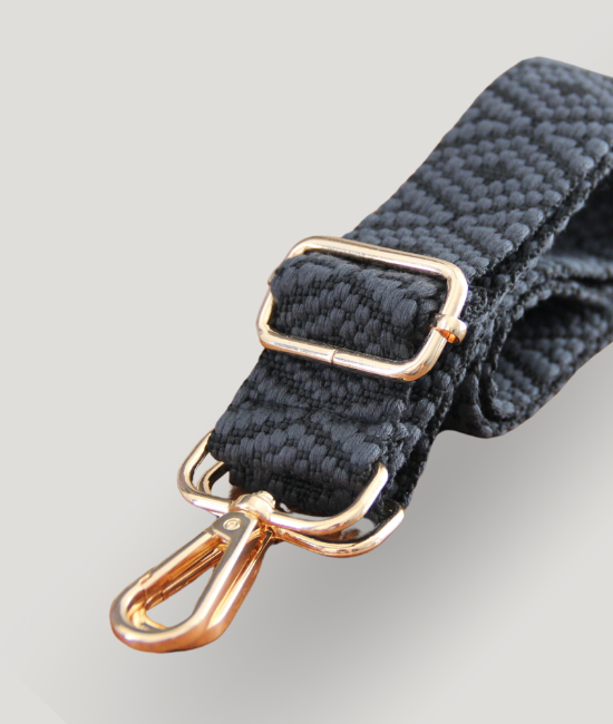 Black & Grey Woven Strap