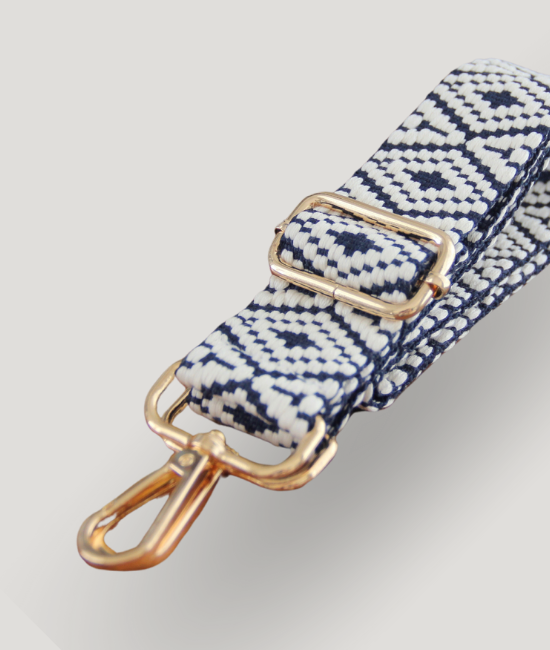 Navy & Cream Woven Strap